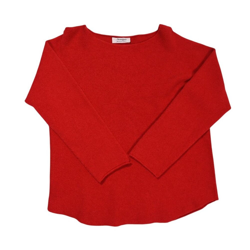 Nostalgia Knit Sweater in Red